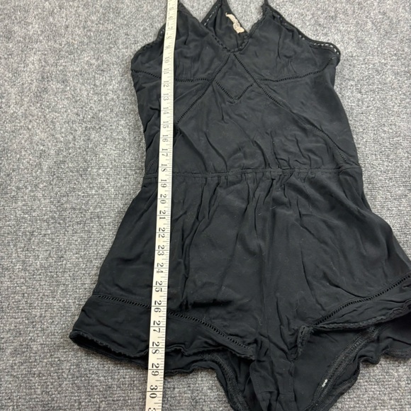NAKED PRINCESS Women’s Black Tank Top Racerback Romper size: Medium - Picture 7 of 10